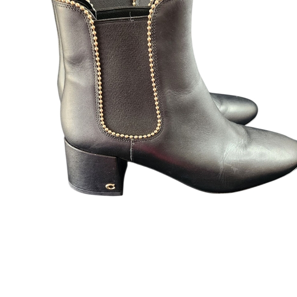 Coach Black Leather‎ Ankle Booties - Picture 1 of 11
